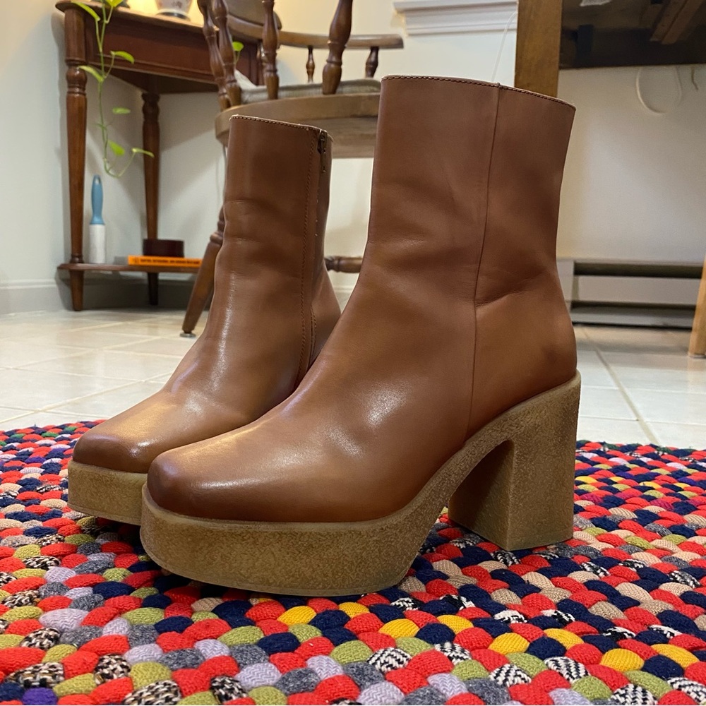 Seychelles Navigate Boot in Cognac Leather